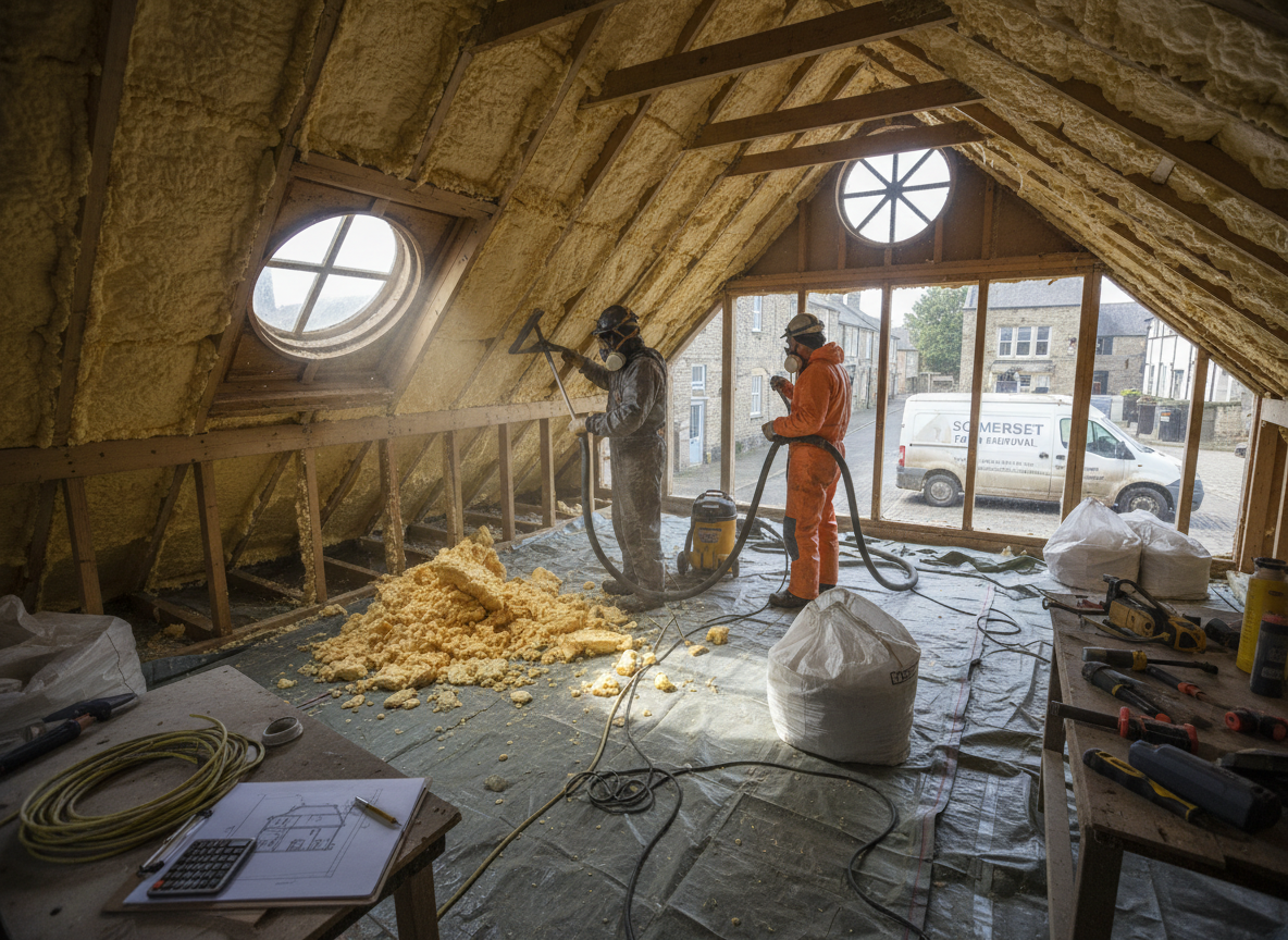 What Affects Spray Foam Removal Costs in Taunton Somerset