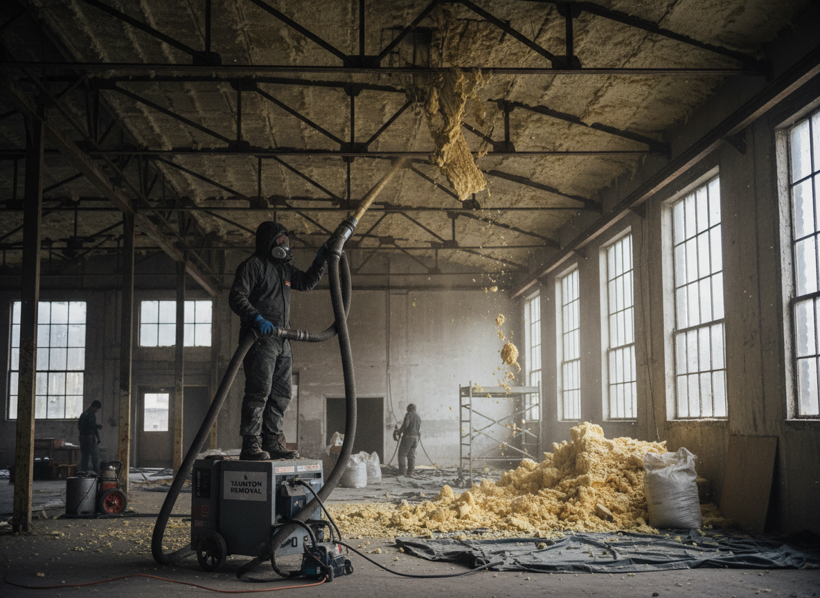 Commercial Spray Foam Removal in Taunton