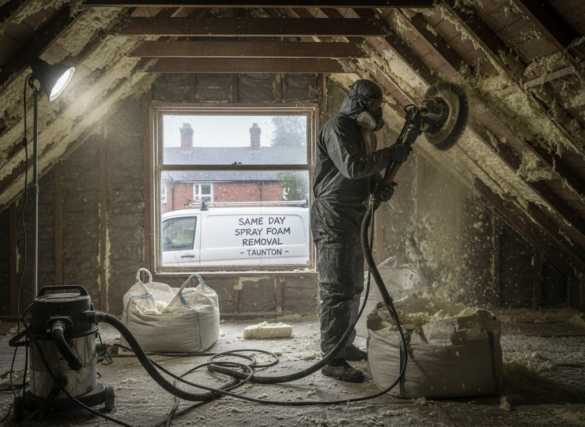 same day Spray Foam Removal in Taunton